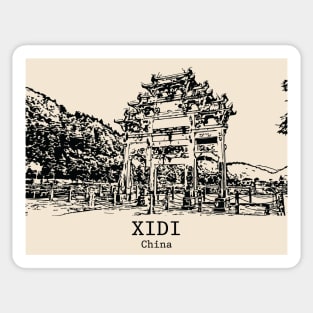 Xidi - China Sticker